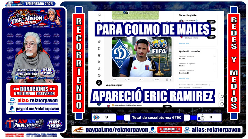 Para colmo de males, apareció Eric Ramírez