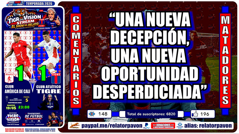“UNA NUEVA DECEPCIÓN, UNA NUEVA OPORTUNIDAD DESPERDICIADA”